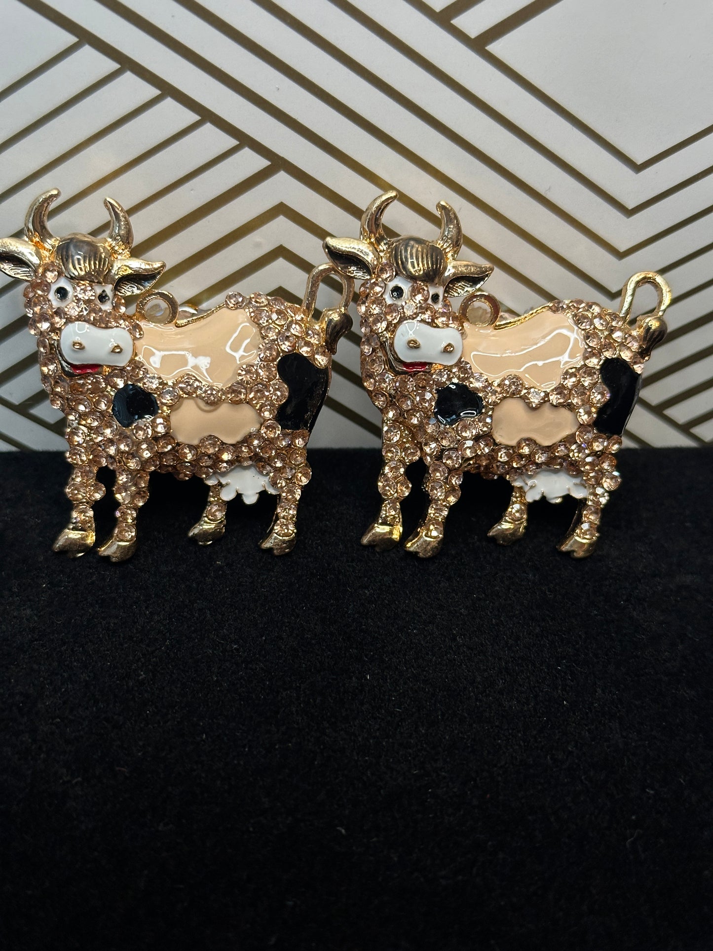 Fancy Bling Cow Pen Topper