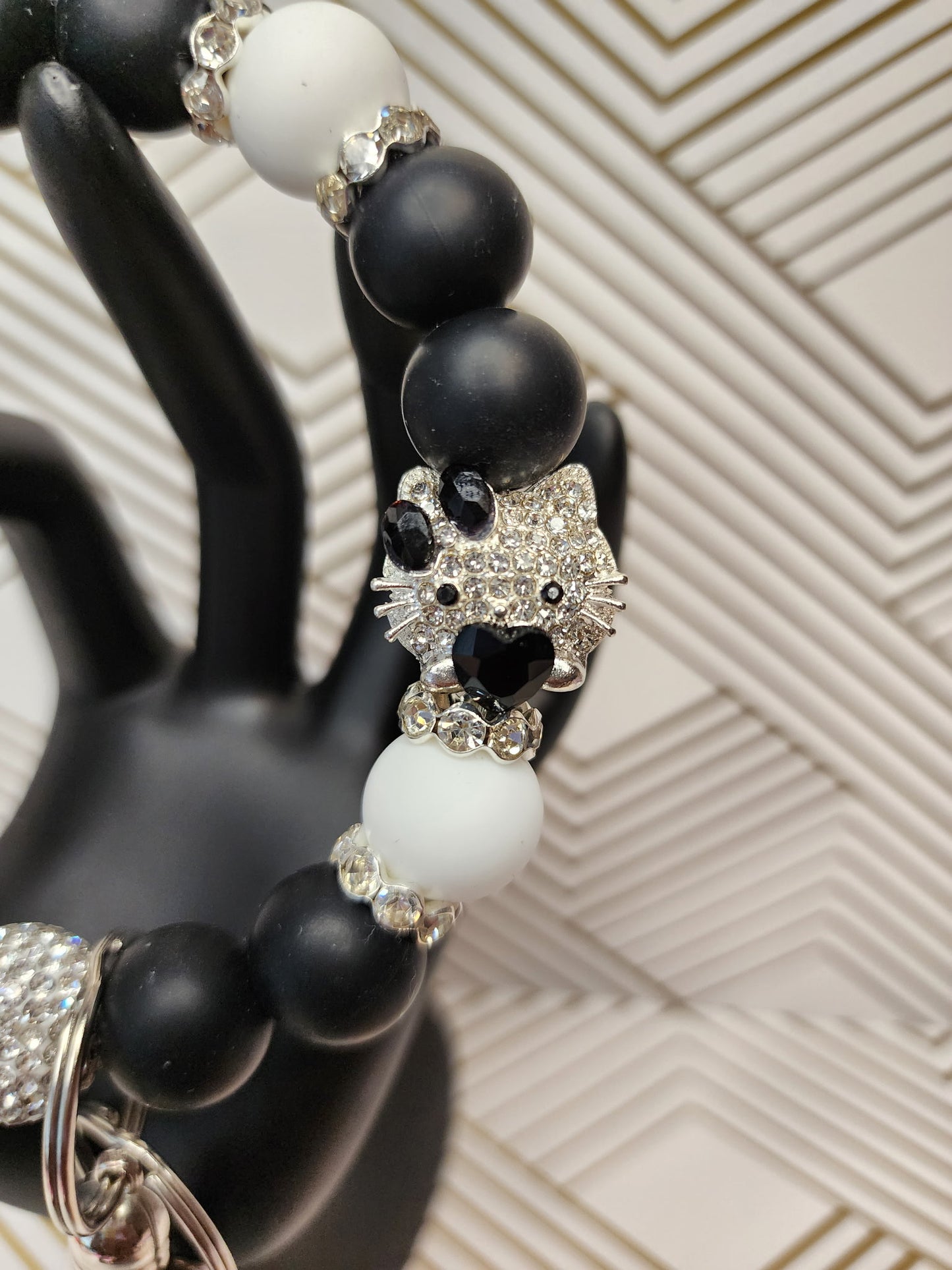 Hey There HK Kitty Keychain Wristlet